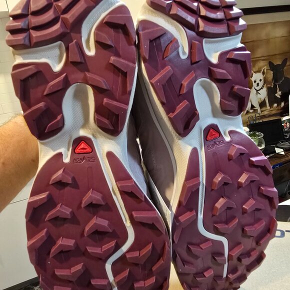 Salomon XT-6 Expanse LTR Leather Sneakers L47574400 Cloud Gray Lilac Mens 10 NEW - Picture 9 of 14